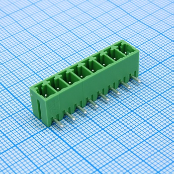 ECH381R-08P - Колодка клеммная (розетка) на плату 8 контакт(ов) шаг 3.81 мм 300В 8А