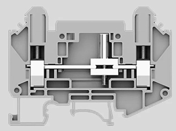 Измерительная клемма UUT-6S-HV-GY - Измерительная клемма, тип фиксации провода: винтовой, номинальное сечение: 6 мм кв., 1000V, 41A, ширина: 8,2 мм, цвет: серый, тип монтажа: DIN35