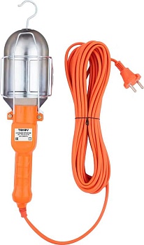 Светильник переносной с выключателем 60Вт 220В ПВС 2х0.75 5м IP20 TKE-SP-20-5M