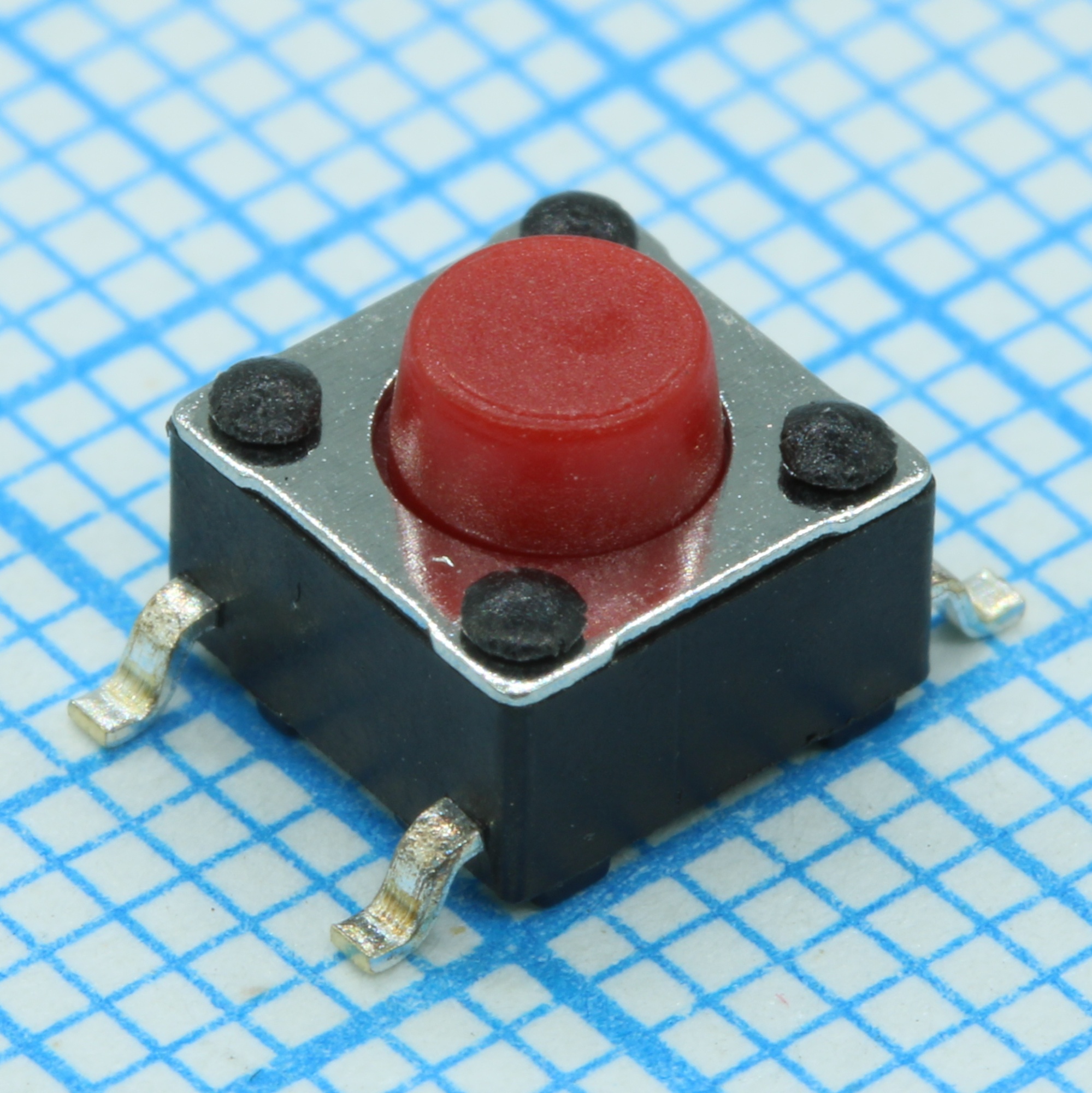 PTS645SK50SMTR92LFS - Кнопка тактильная 6Х6Х4.3мм 0.05А 12В 2.55H 100000циклов SMD монтаж лента на катушке