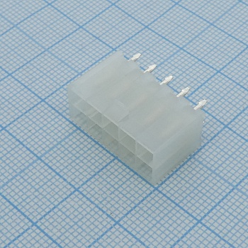 39281103 - Разъем типа провод-плата, вертикальный, 94V-2, 4.2 мм, 10 контакт(-ов), Штыревой Разъем