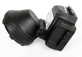 Фонарь аккумуляторный налобный LED5366 LED 2 режима 220В пластик. черн. (бокс) 11649