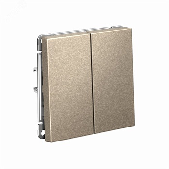 Выключатель 2-кл. ArtGallery (сх. 5) 10AX механизм шампань SE GAL000551