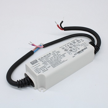 XLN-40-H-B - AC-DC LED-драйвер, CC, 40Вт, вход 100…305В AC, 47…63Гц, выход 1050 (600…1400/NFC)мА/9…54В, изоляция 3750В AC, димминг 3 в 1, IP67, 114х44х32мм, -25…+85°С