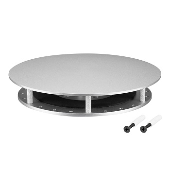 Крепление MOONLIGHT-BASE-ROUND-D25-L Silver 046091 - Крепление герметичной ленты MOONLIGHT D25. Материал cталь, цвет серебряный. Размер крышки L (175х175 мм). Подходит для плоских поверхностей. Габариты держателя в сборке 175x175x32.5 мм. Диаметр основани