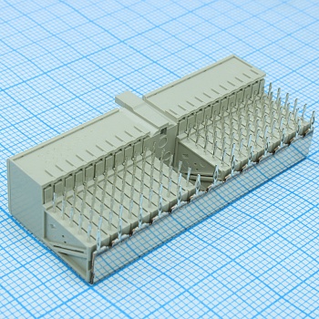 352068-1 - Разъем на плату RCP 110 контактов шаг 2мм зажим угловой монтаж в отверстие туба