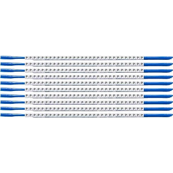 brd133025 - SCN-07-P клипсы белые, 300шт/упак, для провода 1,9-2,4мм диаметра, легенда P