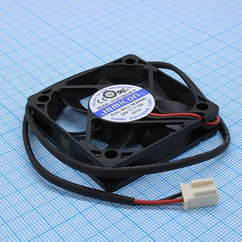 KF0510B2HR-R - Вентилятор 24В DC, 50х50х10мм, подшипник качения, тип вывода - провод с разъемом