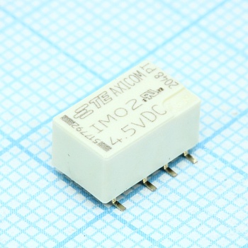 1462037-9 - Сигнальное реле 2А две контактных группы на переключение катушка 4.5В без защелки для поверхностного монтажа