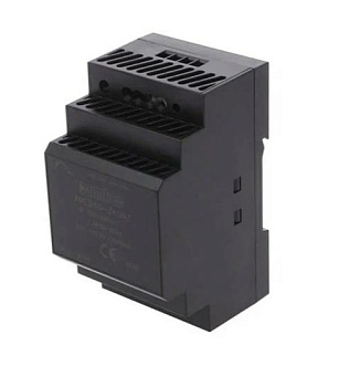 AMED60-24SNZ - AC/DC преобразователь 60 Вт  вход 85~264 В  47-63 Гц  выход 24 В  2.5 А  -40~70 °С , дерейтинг при 45 °С  изоляция 4000 VAC   MTBF:300000 ч  КПД 90 % не более 4000 мкФ   Защелка на DIN рейку    52x92.66x58 мм  175 г   65 кГц  защита от КЗ