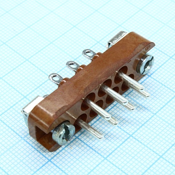 РП10-7 З вилка - Соединитель  низкочастотный, прямоугольный, внутреннего монтажа