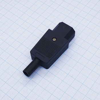 AS-412-EN - Евророзетка сетевая на кабель (IEC 60320 C13), 250В, 10А