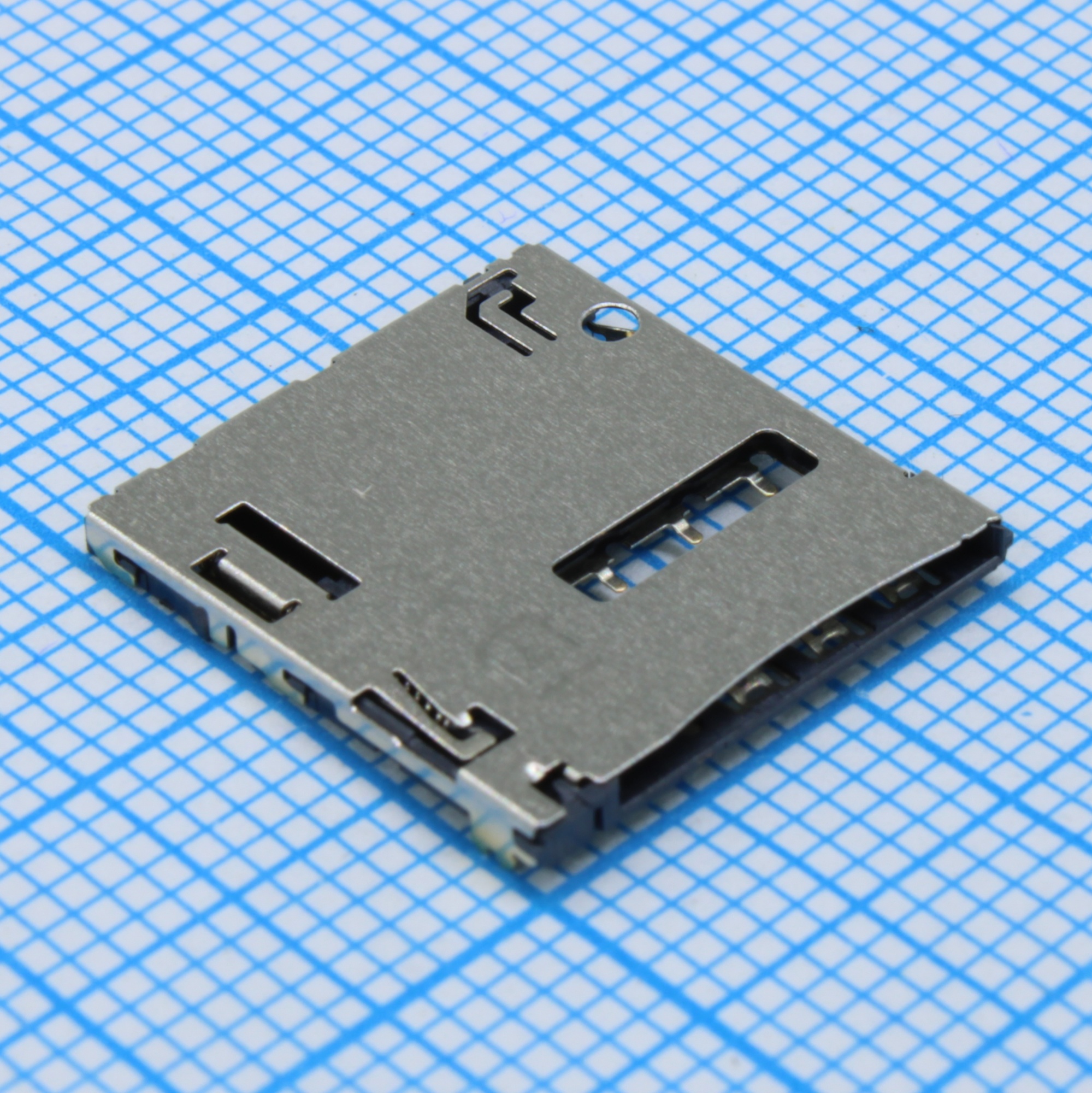 L-KLS1-SIM-098-H1.27-R - Разъем держатель микро SIM карты (SMT) 6 контактов на плату