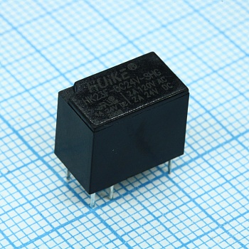 HK23F-DC24V-SHG - Миниатюрное сигнальное реле 2А одна контактная группа на переключение катушка 24В 0.2Вт