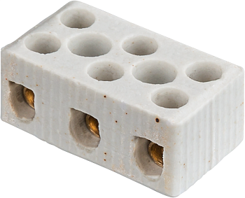 Колодка зажимная винтовая керамическая КЗВ 61 711 NTB-HCR-3-35/WH (уп.20шт) 61711