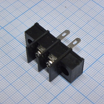 DG25H-A-02P-13-00A(H) - Барьерный клеммный блок 2 контакта. Серия DG25H-A