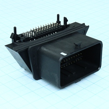 5007620481 - Разъем типа провод-плата, 48 контактов шаг 2.5мм угловой автомобильного применения монтаж в отверстие