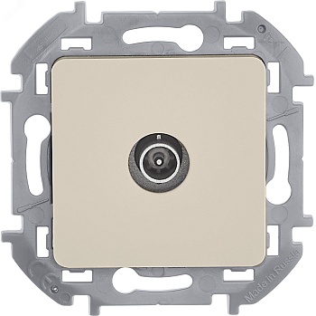 Розетка телевизионная проходная TV Inspiria 14дБ 5-862мГц механизм сл. кость Leg 673861