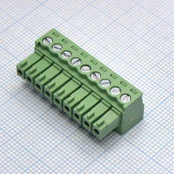 15EDGK-3.5-09P-14-00A(H) - Разъемный клеммный блок, 9 контактов. Серия 15EDGK-3.5