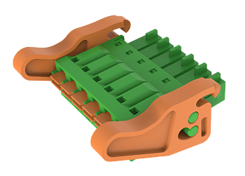 Розеточный разъем на кабель MC-RF3.5H23P-I-0001 - Розеточный разъем, прямой, на кабель, шаг: 3.5 мм, 23 полюса, фиксация провода Push-In исполнение: с поворотной защелкой, 160V, 8A, цвет: зеленый