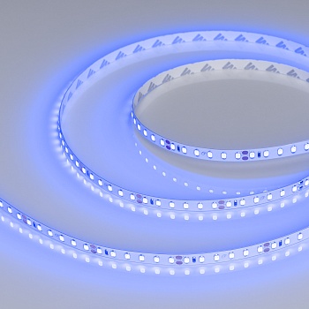 Лента RT-A120-8mm 24V Blue (9.6 W/m, IP20, 2835, 5m) 008783(3) - Светодиодная лента RT-A120, открытая. Светодиоды 3528, 120 шт/м (600 шт на 5 м), белая плата, ширина 8 мм, скотч 3M. Цвет СИНИЙ 470 nm, угол 120°. Питание 24V, мощность 9.6 Вт/м (48 Вт на 5 