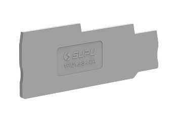 Торцевая крышка TPIO1.5-S-4-GY-EA - Торцевая крышка для клемм TPIO1.5-S-3…, цвет: серый