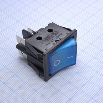 SWR 201-6C3 Ч/С IRS - Переключатель клавишный с подсветкой