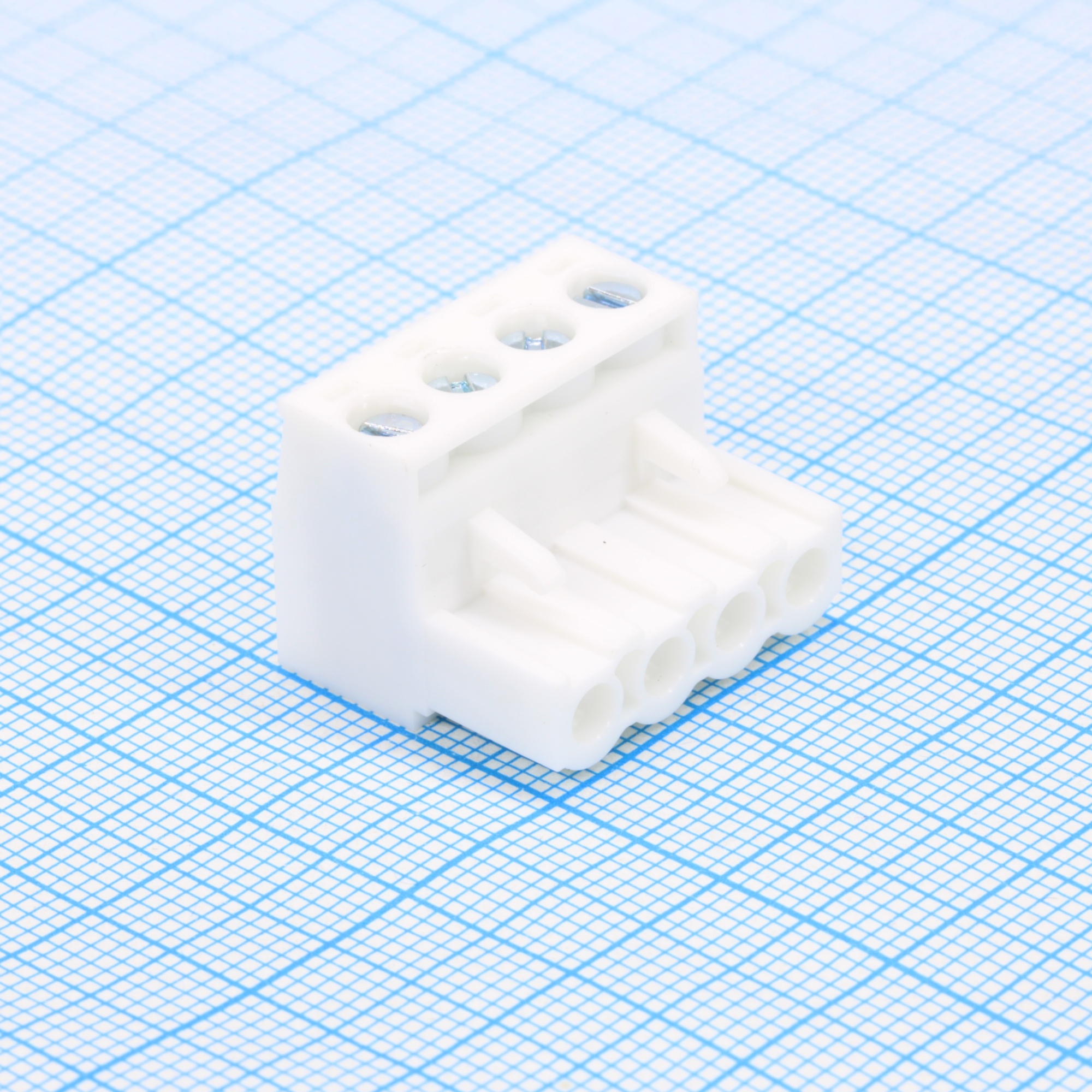 WJ2EDGK-5.0-04P-19-00A - Разъем клеммный винтовой на кабель 4 контакта шаг 5 мм