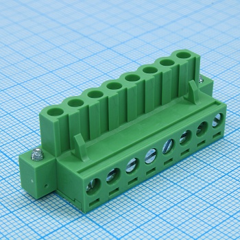 2EDGKM-5.08-08P-14-00A(H) - Разъемный клеммный блок, 8 контактов шаг 5.08мм