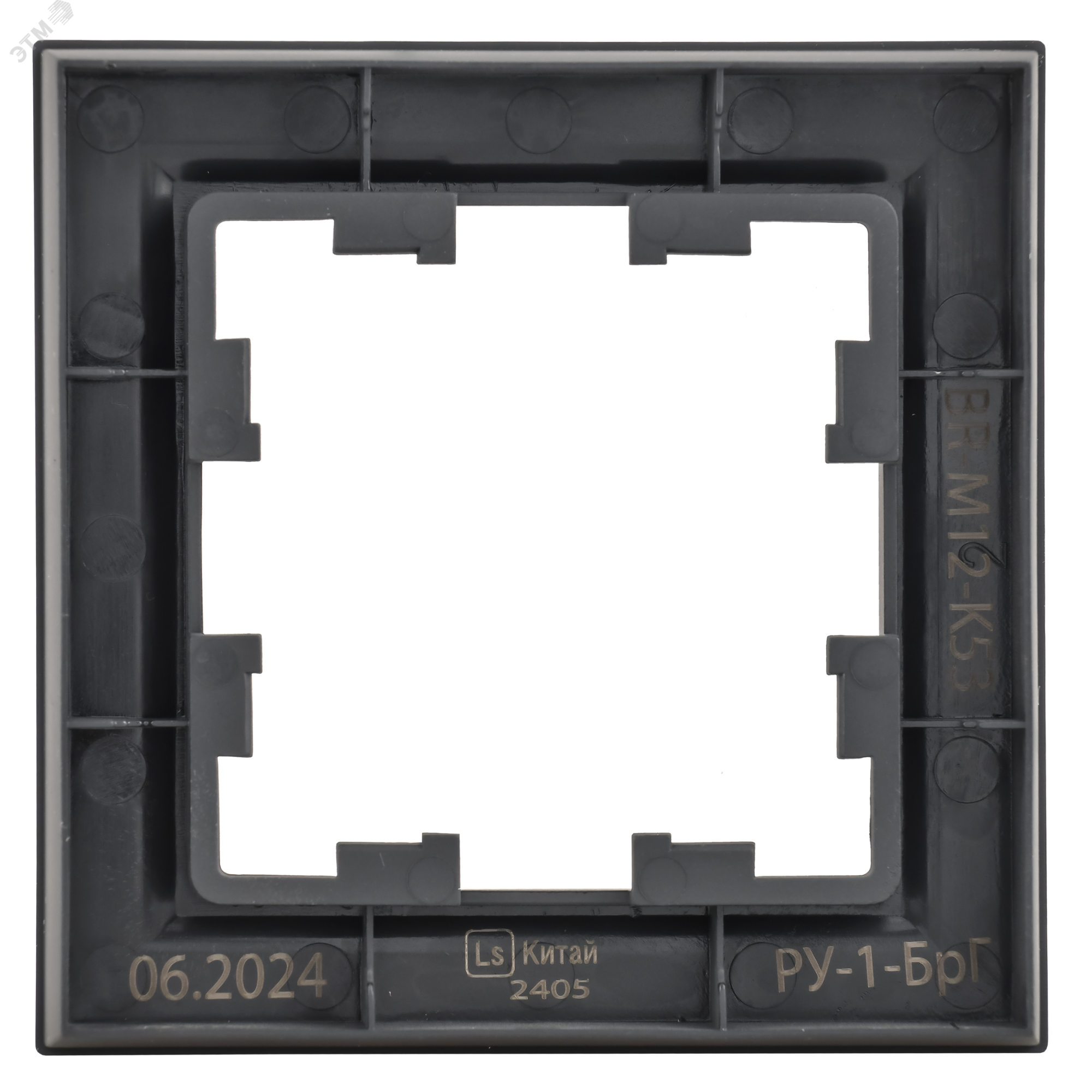 Рамка 1-м BRITE РУ-1-БрГ графит BR-M12-K53