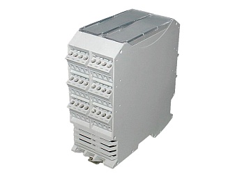 SH806-45 - Пластиковый светло-серый корпус с клеммными блоками, крепление на DIN рейку