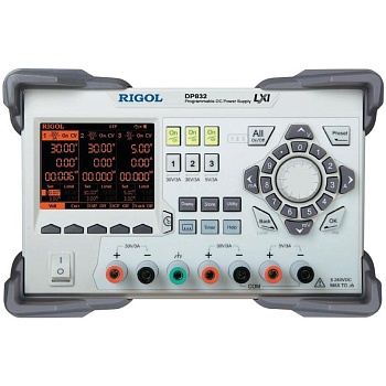 DP832 - Программируемый источник питания 3-х канальный 30В 3А / 30В 3А / 5В 3А 195Вт