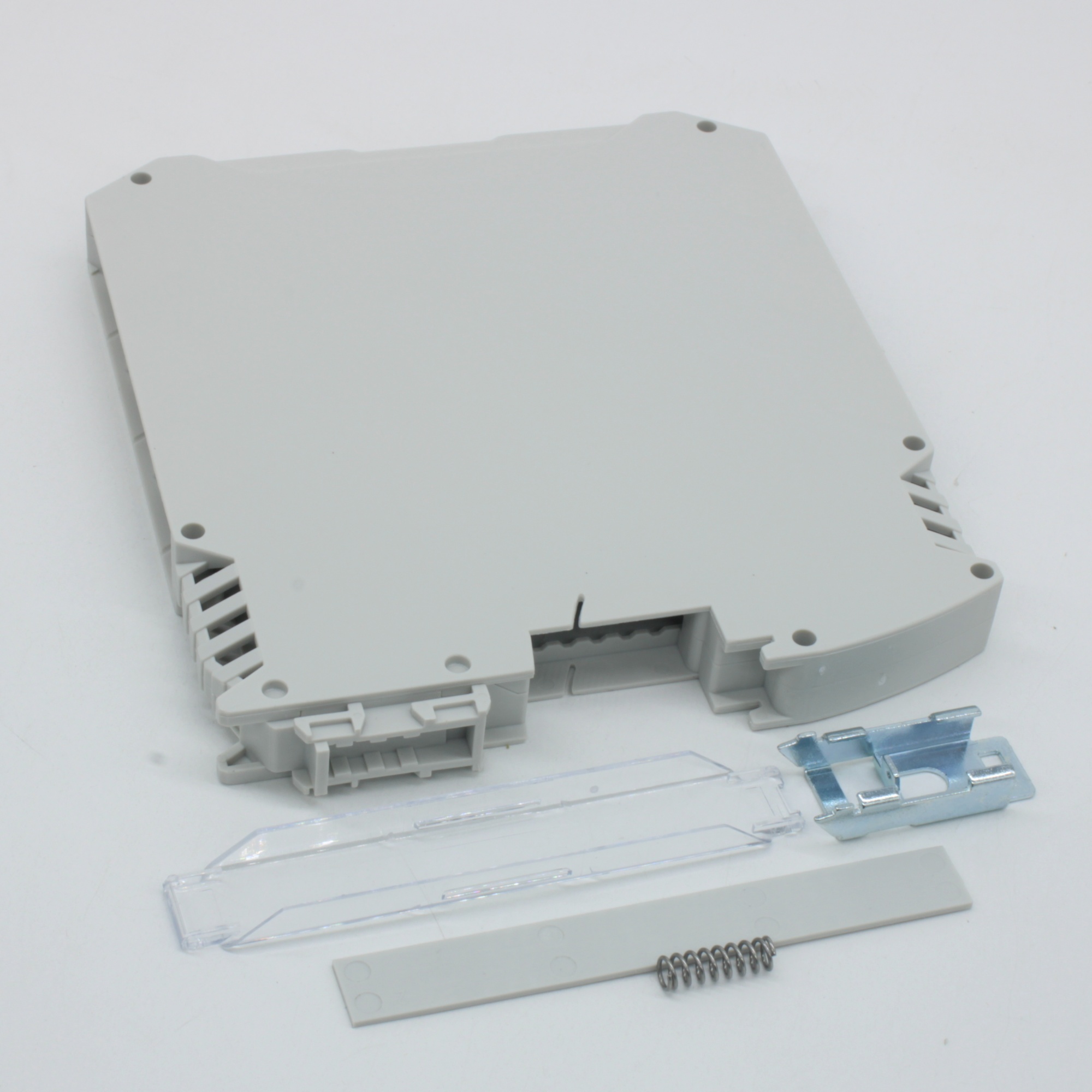 FMEH-02P-11-00A(H) - Корпус на DIN-рейку с металлической защелкой