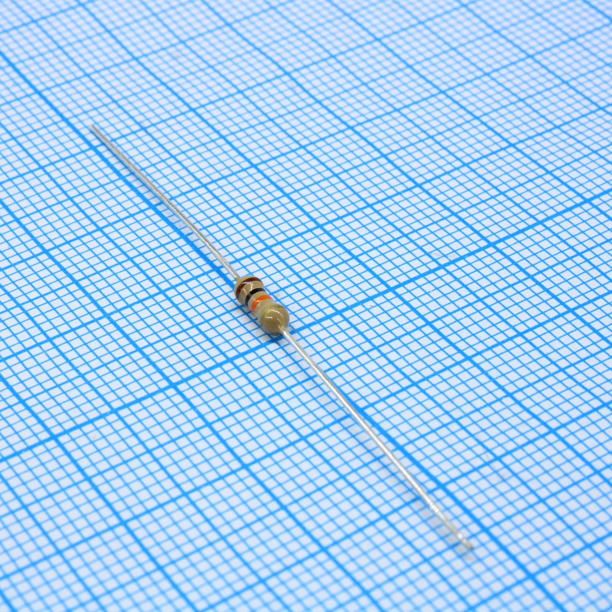 CF2510KJTB050 - Резистор углеродистый 0.25Вт 10кОм ±5% ТКС -350ppm/°C....500ppm/°C