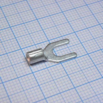 GSNB 2-4L - наконечник кабельный вилочный без изоляции d=4.3мм, сеч. пров.1.5-2.5мм2