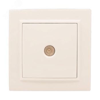 Розетка TV 1-мест. СП бежевый 75Ом 5-862МГц Минск EKF