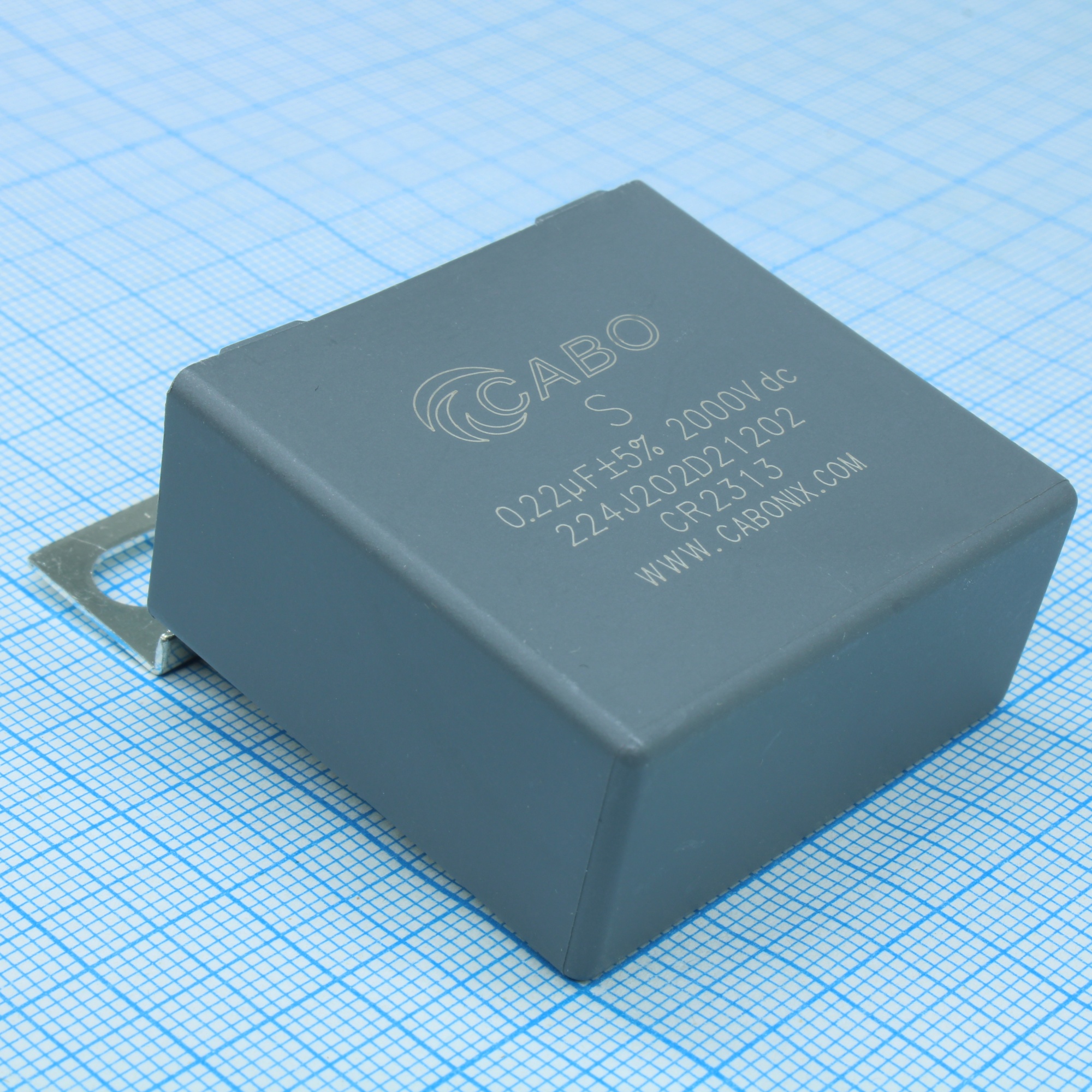 224J202D21202 - Конденсатор металлоплёночный полипропиленовый снабберный 0.22 мкФ 10% 2000 В dc, 11 А, 42*20*40 мм