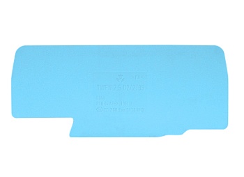 Пластина разд. TWFN 2,5 D2/2/35 BLAU - Разделительная пластина, для клемм WKFN 2,5 D2/2..., цвет: синий