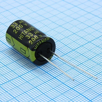 ESX102M25B - Конденсатор алюминиевый электролитический 1000мкФ 25В ±20% (13 X 20мм) радиальный 5мм 0.039Ом 1530мА 5000час 105°С россыпь
