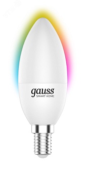 Лампа Светодиодная Smart Home RGBW E14 C37 5 Вт 2700-6500K 1/10/100 1190112