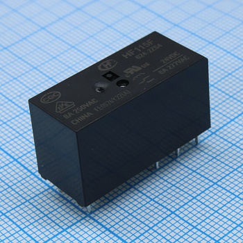 HF115F/024-2ZS4 - Реле силовое 8А две группы на переключение катушка 24В