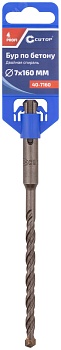 Бур по бетону , Profi, двойная резьба, SDS-Plus, 7 х 160 мм 40-7160
