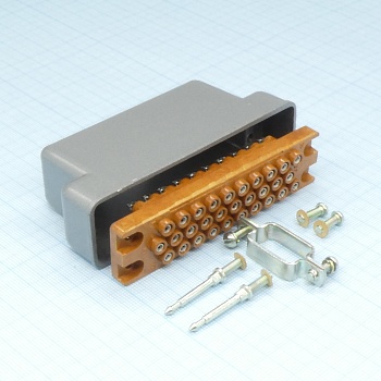 РП10-30 ЛП О розетка с/к - Соединитель  низкочастотный, прямоугольный, внутреннего монтажа