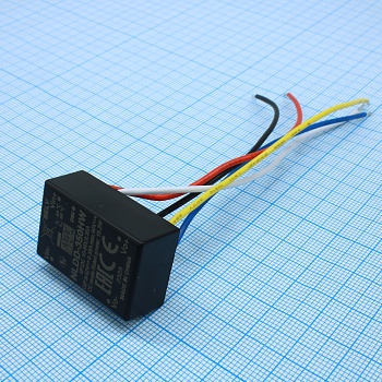 NLDD-350HW - DC/DC LED понижающий, вход 10…56В, выход 6…52В/0.35А, КПД до 96%, вход On/Off/DIMM, 32.1x20.5x12.5мм, проводные выводы, -40…50°C, пластик