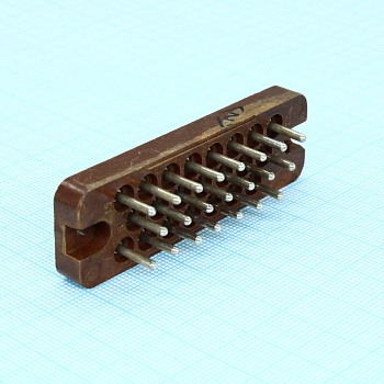 РП10-22 вилка - Соединитель  низкочастотный, прямоугольный, внутреннего монтажа