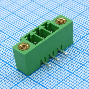 ECH381RM-03P - Колодка клеммная (розетка) на плату 3 контакт(ов) шаг 3.81 мм 300В 8А