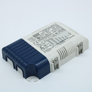 LCM-25DA2 - AC-DC, 25.2Вт, стабилизатор тока, вход 180…277В AC, 47…63Гц /254…375В DC, выход 350…1050мA/6…54В, ККМ, изоляция 3750В AC, в кожухе 105х68х23мм, -30…+85°С, димминг кнопкой и DALI2