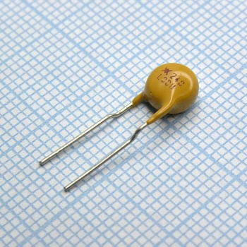 LVR008NK - Самовосстанавливающийся предохранитель PTC 0.08A(hold) 0.19A(trip) 240VDC/240VAC 0.9W 10s 7.4Ohm Radial 7.2 X 4.6mm формованные выводы