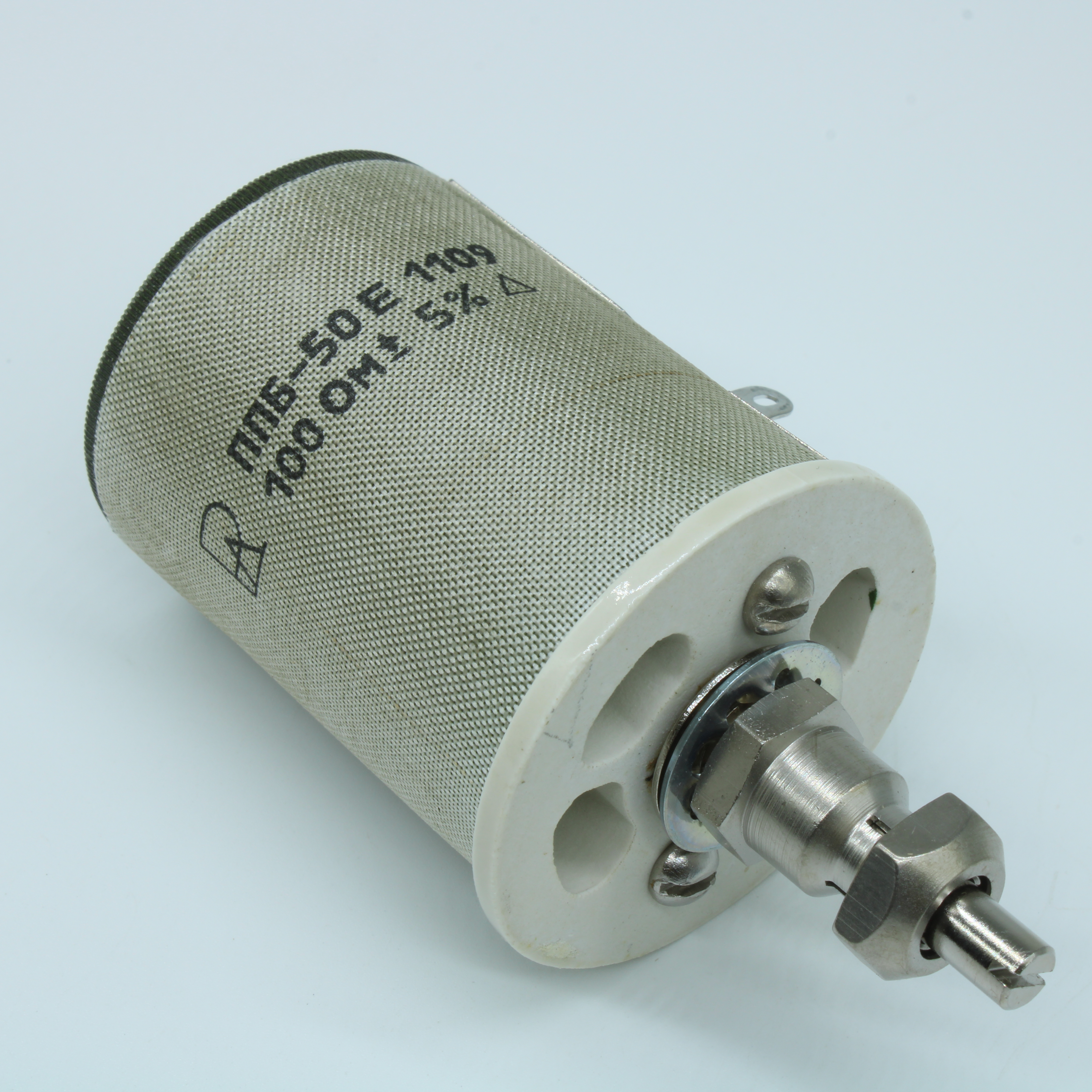 ППБ-50Е    100 ±5% - Резистор переменный проволочный 100Ом ±5% 50Вт