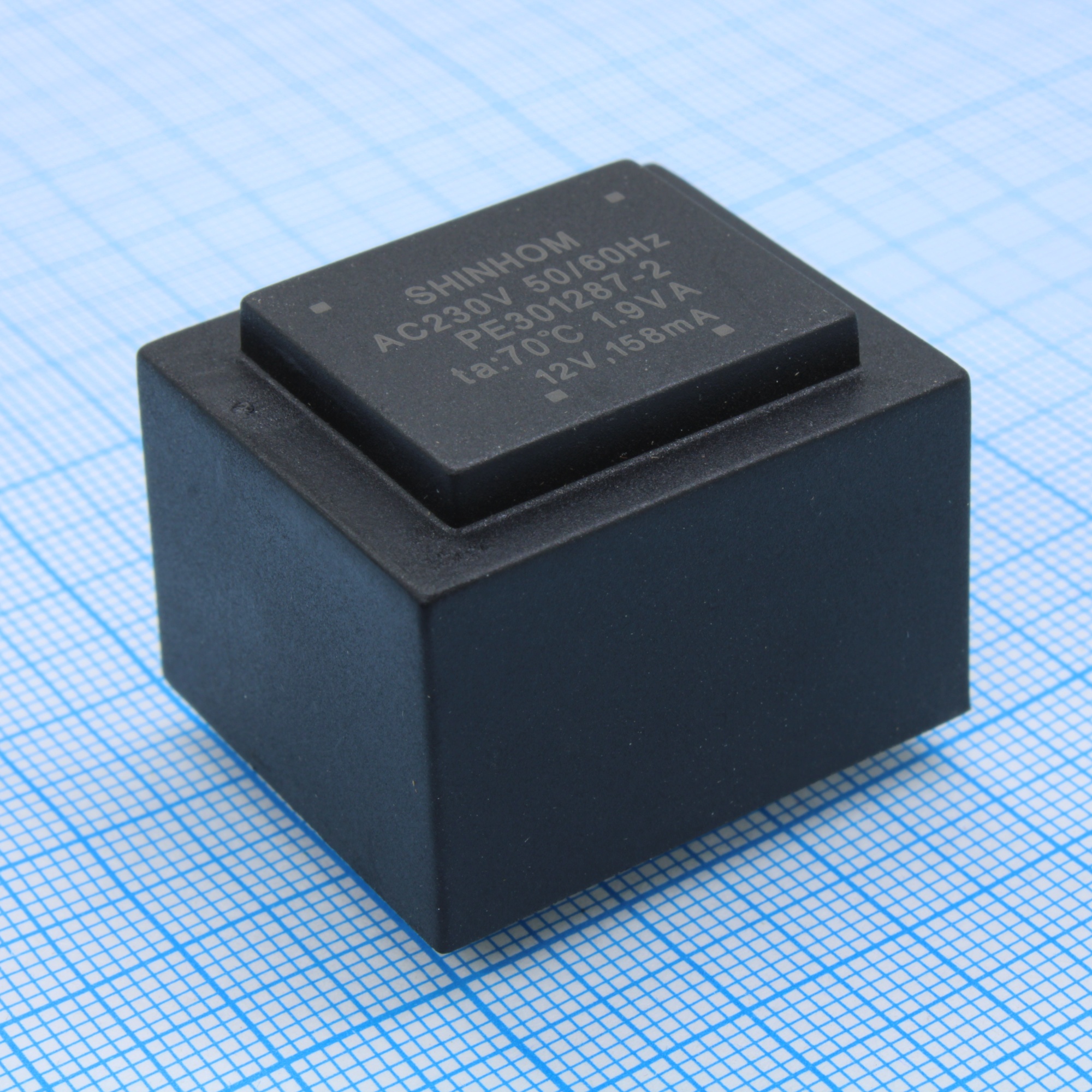 PE301287-2 - Трансформатор питания 1.9ВА  230В 12В/158мА ta 70°C (EI 30/12.5) 24.5мм